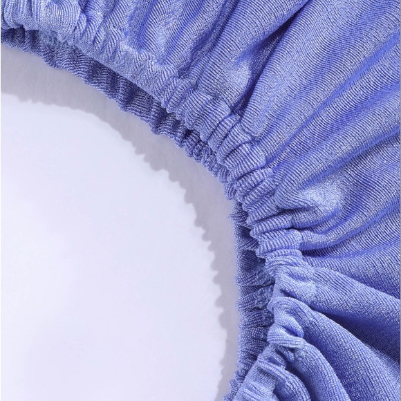 Cider Asymmetrical Cut Out One Shoulder Midi Dress Purple/Periwinkle Size Small - Picture 4 of 6